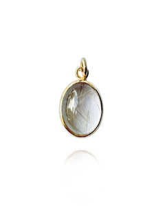 Rutilated Quartz Oval Pendant