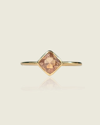 Oregon Sunstone Cushion Ring