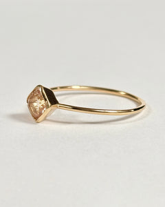 Oregon Sunstone Cushion Ring