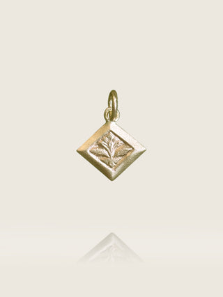 Stamped Iris Charm (Ready-To-Ship)