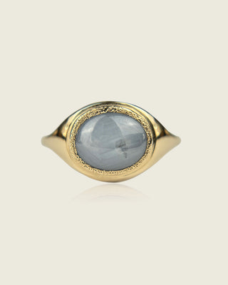Blue Star Sapphire Ring
