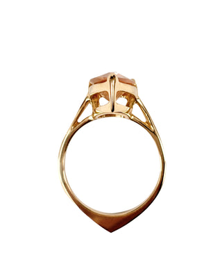 Oregon Sunstone Pear Ring