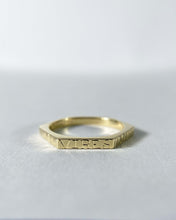 Load image into Gallery viewer, RTS VIRES ACQUIRIT EUNDO Hexagon Motto Ring

