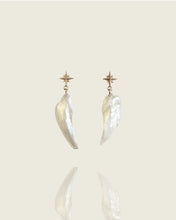 Load image into Gallery viewer, Pearl Wing Earrings
