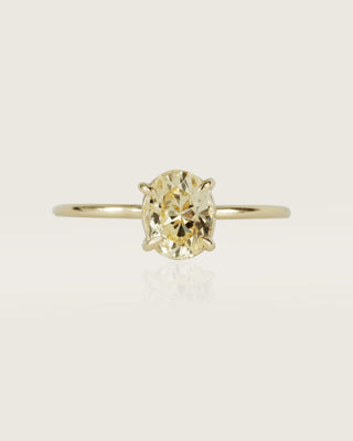 Yellow Oval Sapphire