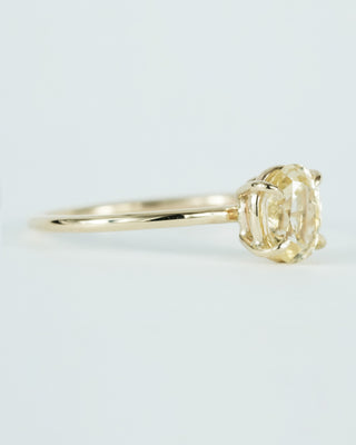 Yellow Oval Sapphire