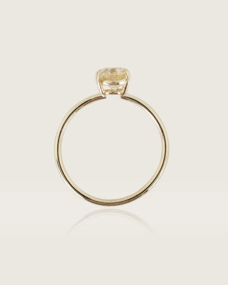 Yellow Oval Sapphire
