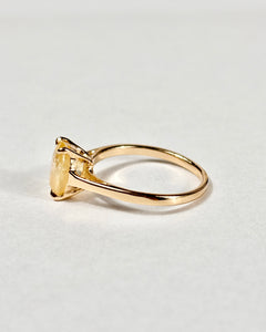 Hazy daydream sapphire sunflower ring sales