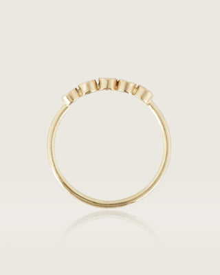 Yellow 5-Stone Sapphire Stacking Ring