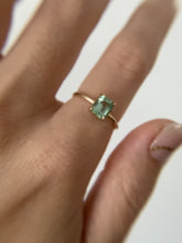 Load and play video in Gallery viewer, Emerald Cut Seafoam Green Congo Tourmaline Ring
