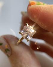 Load and play video in Gallery viewer, Square Pink Sapphire Ring
