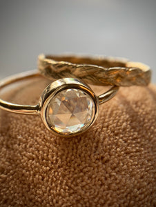 Moissanite Rose Window Ring