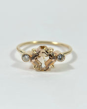 Load image into Gallery viewer, Asscher Cut Champagne Tourmaline With Moissanites
