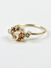 Load image into Gallery viewer, Asscher Cut Champagne Tourmaline With Moissanites
