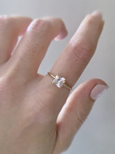 Load image into Gallery viewer, Square Pink Sapphire Ring
