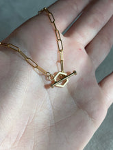 Load image into Gallery viewer, Hexagon Toggle 14k Gold
