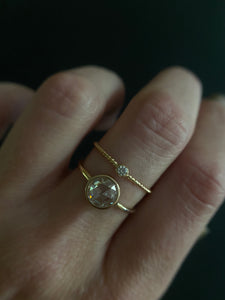 Moissanite Rose Window Ring