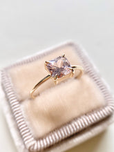 Load image into Gallery viewer, Square Pink Sapphire Ring
