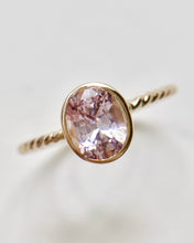 Load image into Gallery viewer, Oval Pink Sapphire Ring
