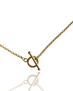 Twisted Toggle 14k Gold