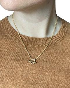 Twisted Toggle 14k Gold