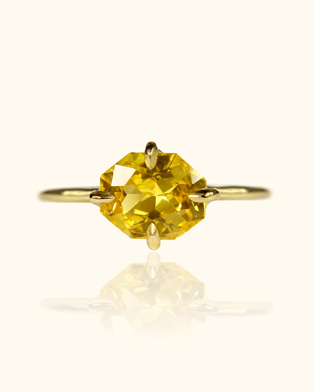 Lemon Yellow Sapphire Ring