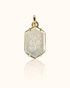 Orange Blossom Itaglio Pendant