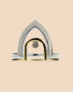 ARCO Ring With Diamond