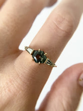 Load and play video in Gallery viewer, Green Sapphire and Tourmaline Ring
