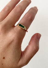 Load and play video in Gallery viewer, Green Tourmaline Bar Ring
