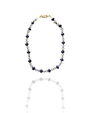 Load image into Gallery viewer, Sapphire And Pearl Beaded Bracelet
