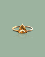 Load image into Gallery viewer, Citrine Trillion Ring
