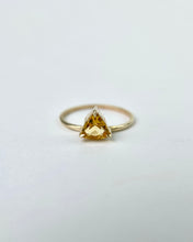 Load image into Gallery viewer, Citrine Trillion Ring
