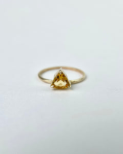 Citrine Trillion Ring