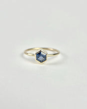 Load image into Gallery viewer, Blue Spinel Hexagon Ring
