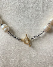 Load image into Gallery viewer, Moonstone, Pearl, And Druzy Necklace
