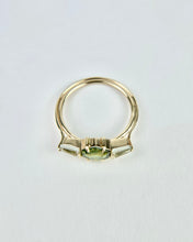 Load image into Gallery viewer, Green Sapphire and Tourmaline Ring
