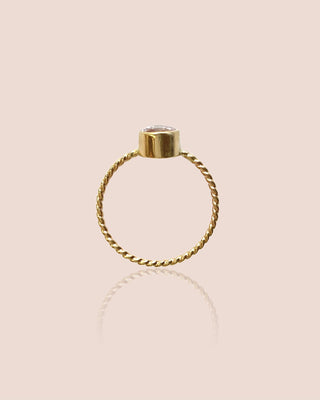 Oval Pink Sapphire Ring