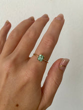 Load image into Gallery viewer, Emerald Cut Seafoam Green Congo Tourmaline Ring

