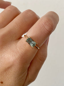 Teal Montana Sapphire Ring