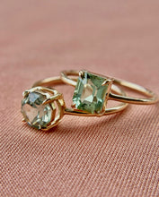 Load image into Gallery viewer, Emerald Cut Seafoam Green Congo Tourmaline Ring
