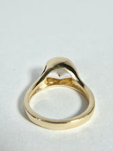 Load image into Gallery viewer, Sunrise Tourmaline Half Moon Ring
