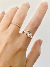 Load image into Gallery viewer, Sunrise Tourmaline Half Moon Ring
