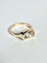 Load image into Gallery viewer, Sunrise Tourmaline Half Moon Ring
