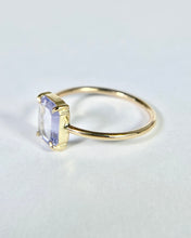 Load image into Gallery viewer, Periwinkle Blue Portrait Cut Sapphire Ring
