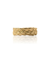 Load image into Gallery viewer, Wide Botticelli Braided Ring in 14k Gold
