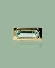 Load image into Gallery viewer, Mint Beryl Bar Ring
