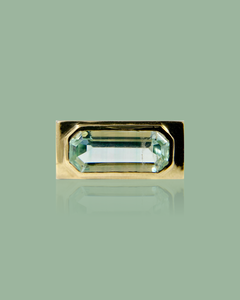 Mint Beryl Bar Ring