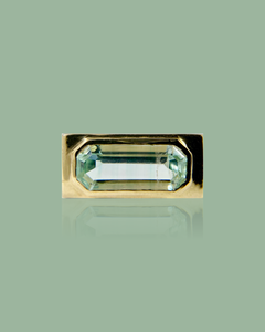 Mint Beryl Bar Ring