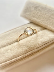 Moissanite Rose Window Ring